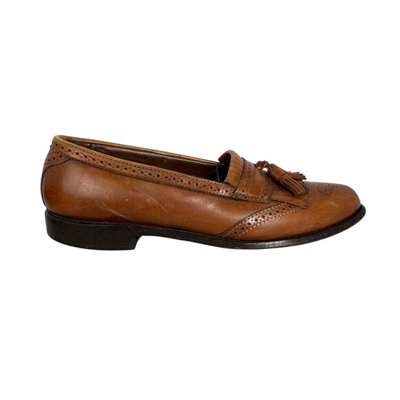 Allen Edmonds Bridgeton Brown Leather Slip-on Kiltie Tassel Loafer Shoes 10B main image 14